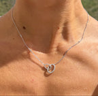 Diamonds Interlocked Station Necklace