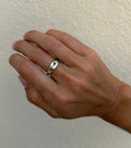 Alexandrite and Diamond Flush Set Band