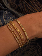 Flush Emerald Cut Diamond Bangle - PREORDER