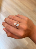 Toi et Moi Pink & White Lab Diamond Ring