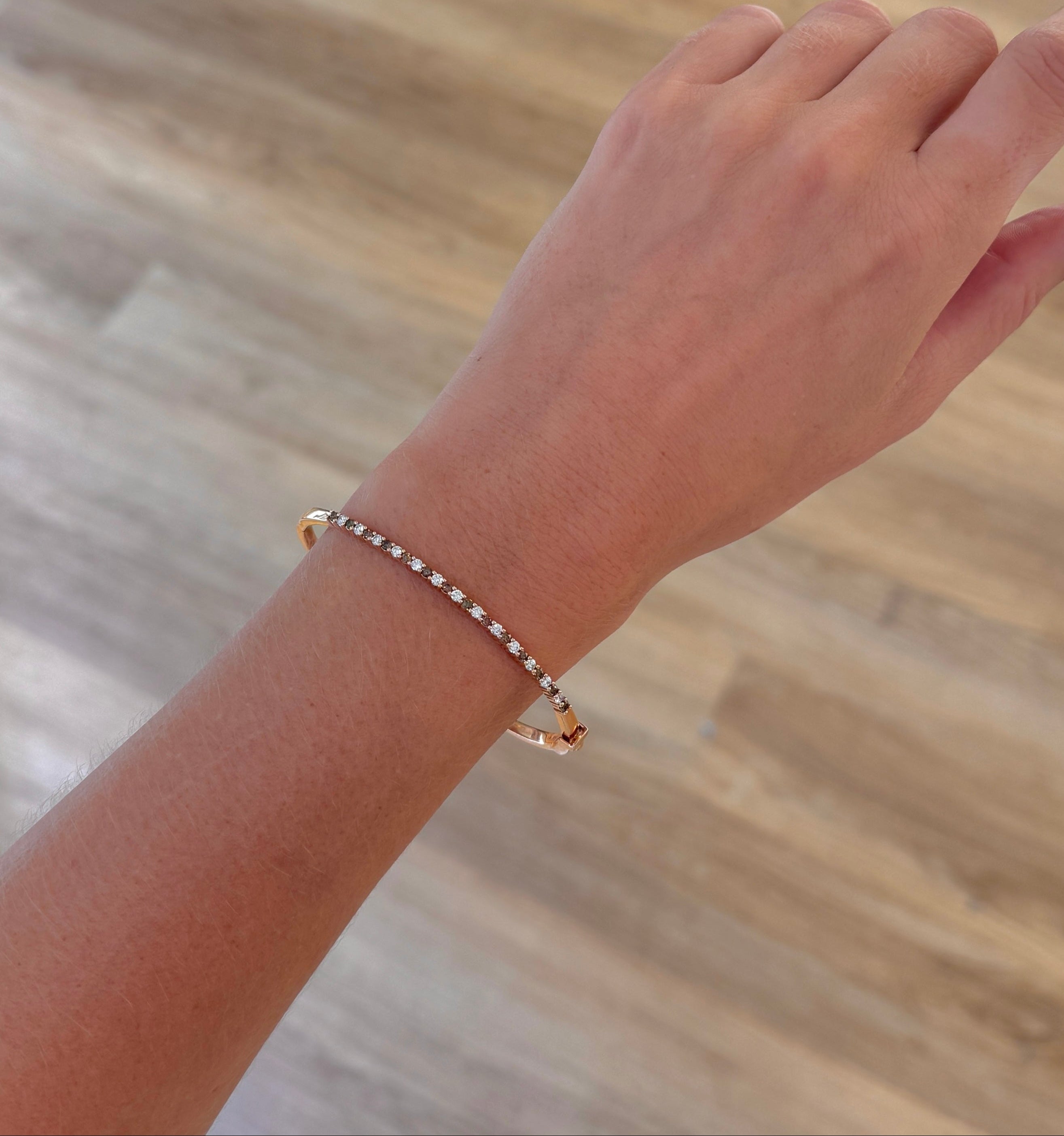 Chocolate Diamond Flexi in Rose Gold