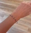Chocolate Diamond Flexi in Rose Gold - Rows of 3