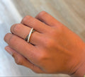 Chocolate Diamond Cross Over Ring