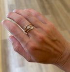 Pear and Marquise Lab Diamond Trio Ring