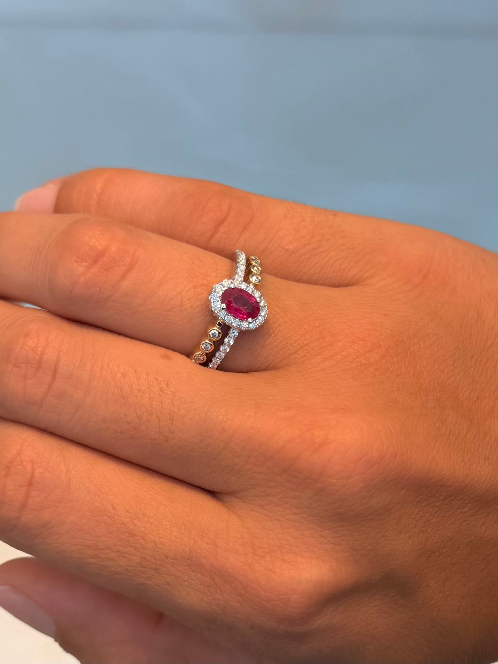 Ruby Double Band Ring
