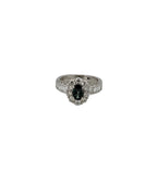 GIA Alexandrite Ring with Diamond Halo