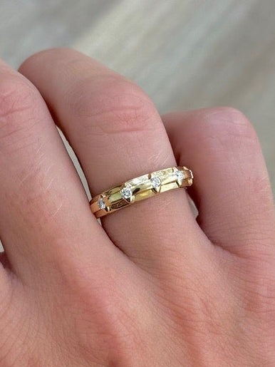 Modern Diamond Accent Band