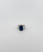 Sapphire and Diamond Statement Ring - GIA Certified Natural