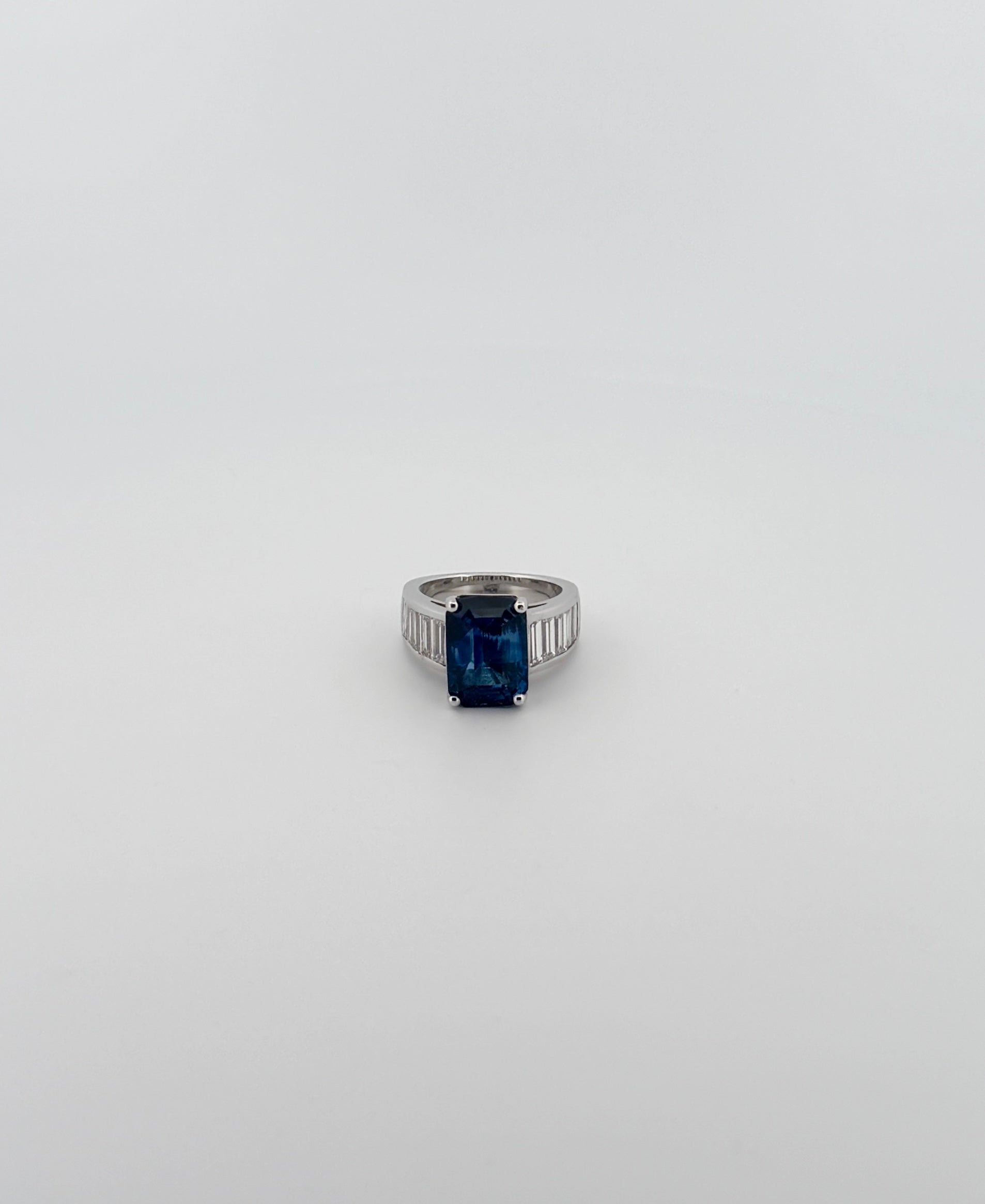 Sapphire and Diamond Statement Ring - GIA Certified Natural