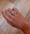 Radiant 3-Stone Engagement Ring - Lab