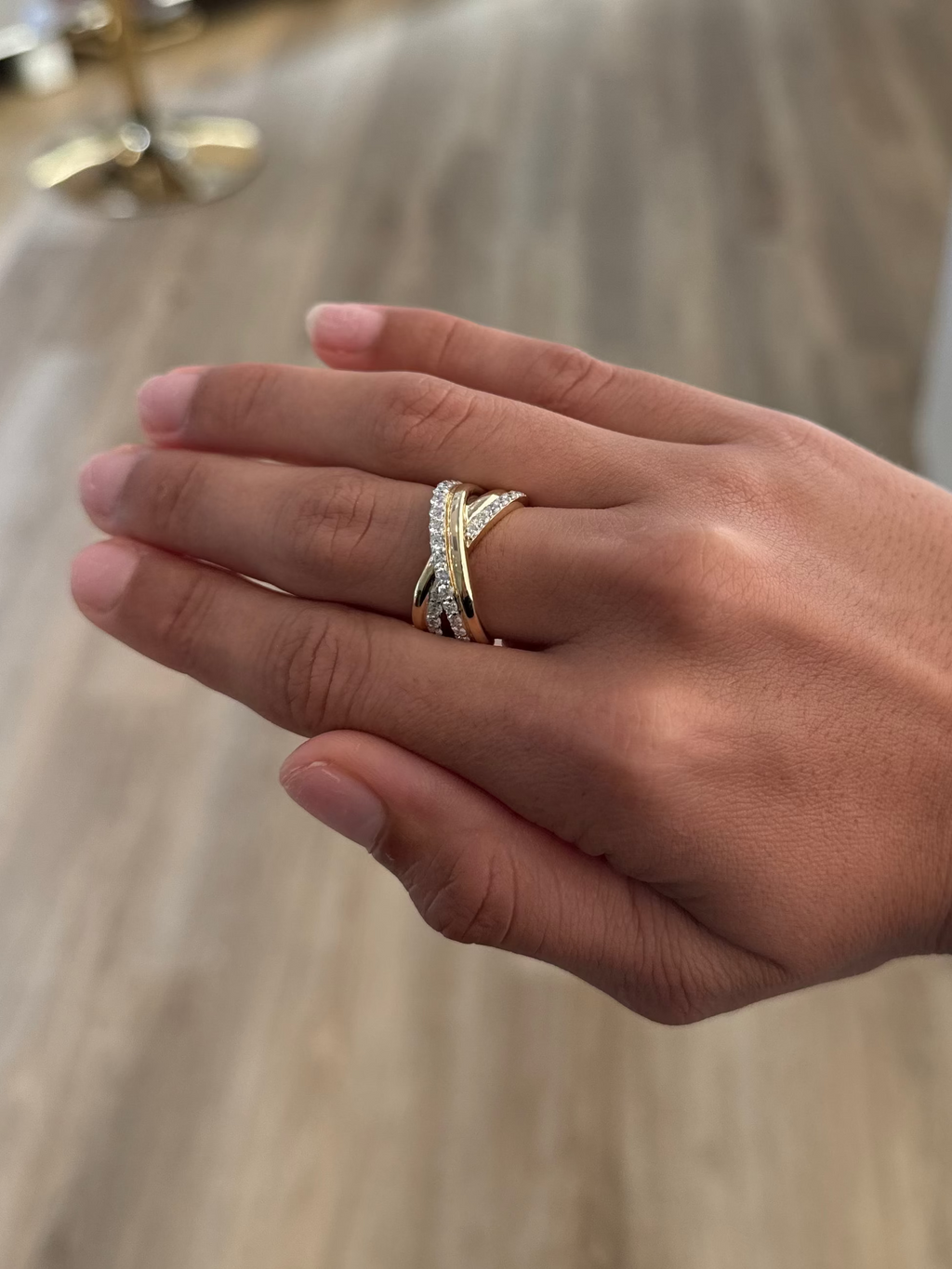 Diamond Bow Ring