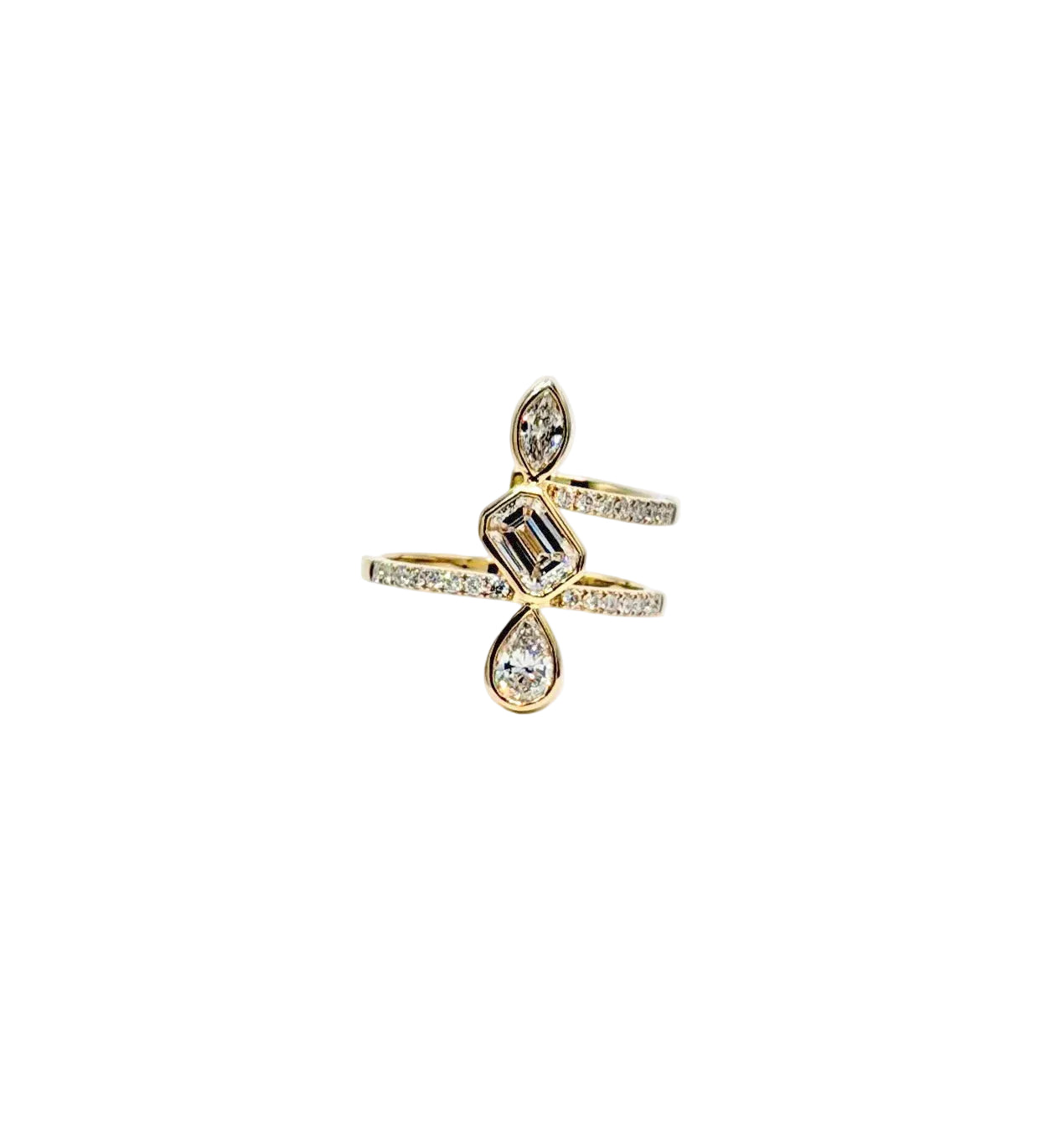 Trio Wrap Ring - Lab grown