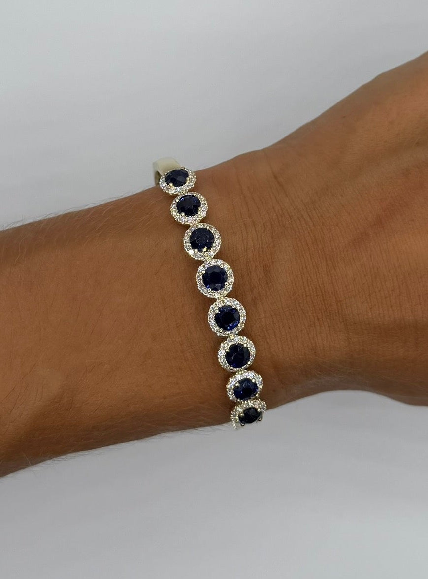 Elegant Sapphire Bangle