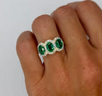 Emerald Trio Ring - PREORDER
