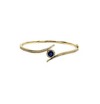 Sapphire Curve Bangle