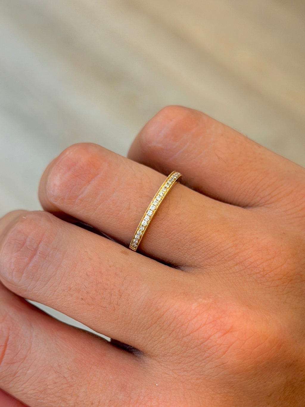 Channel Set Diamond Band