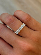 Asscher-Cut Lab Diamond Band