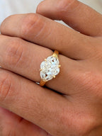Oval and Marquise Lab Diamond Ring