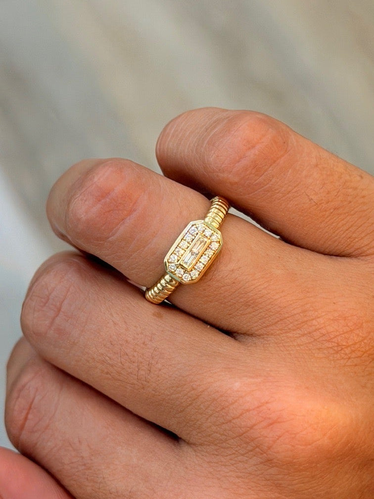 Deco Diamond Ring