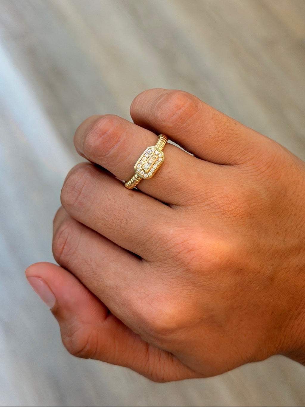 Deco Diamond Ring