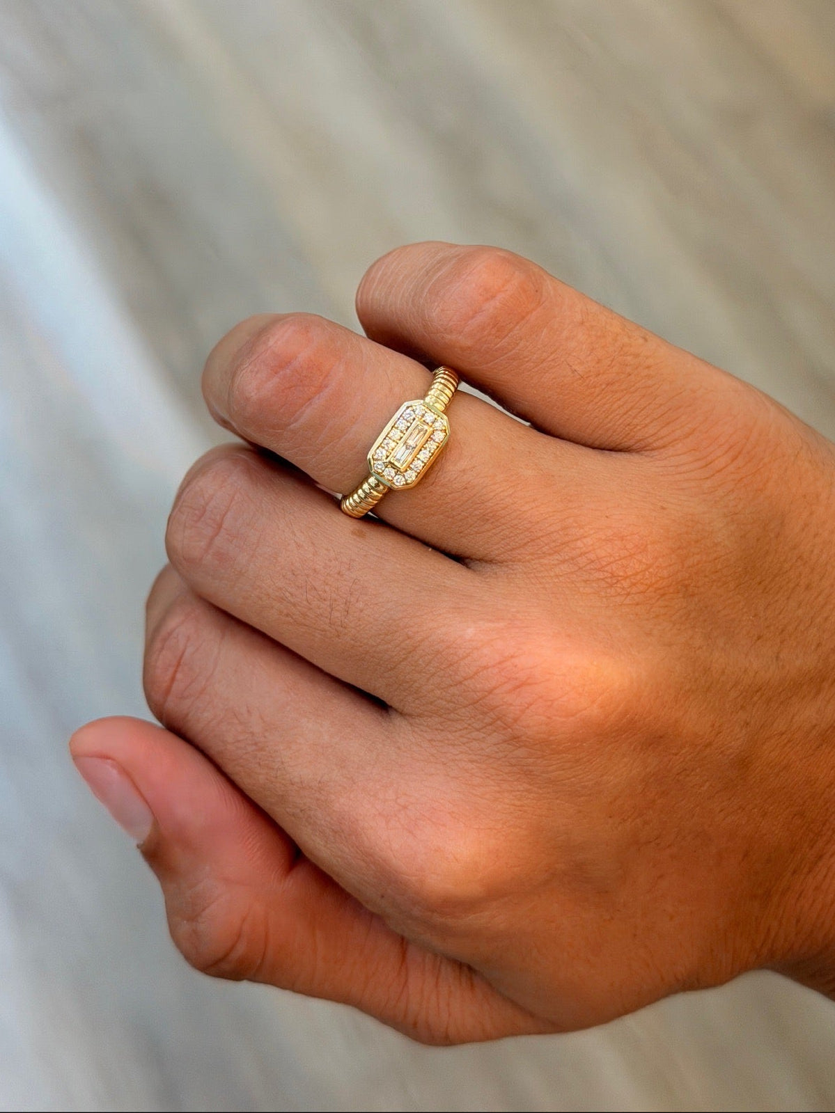 Deco Diamond Ring