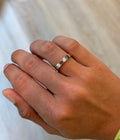 Chocolate & White Diamond Half-Eternity Band