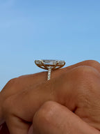 Marquise and Pavé band Diamond Ring - IGI Certified Lab Grown Diamond