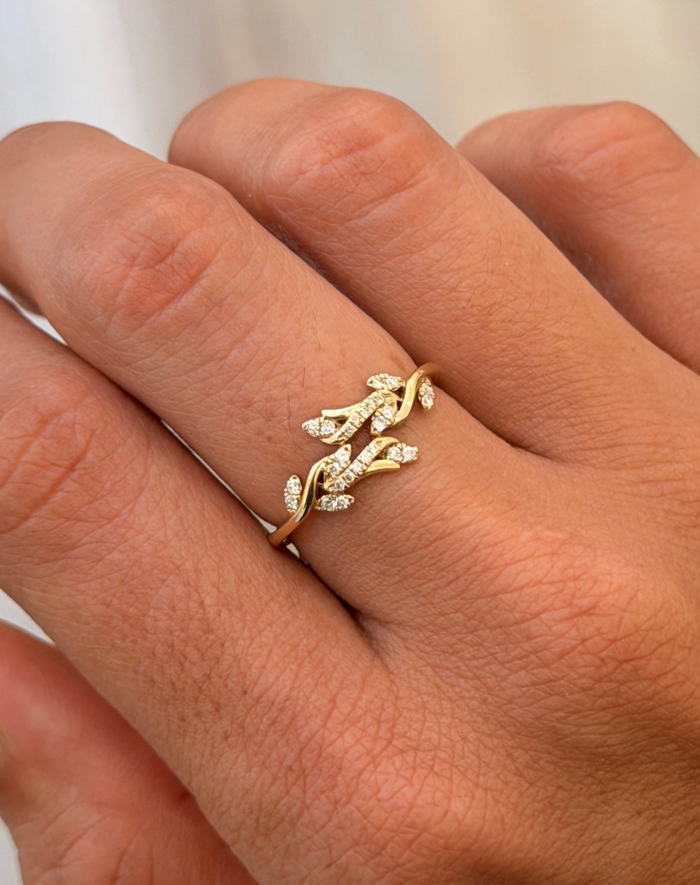 Diamond Vine Ring - PREORDER