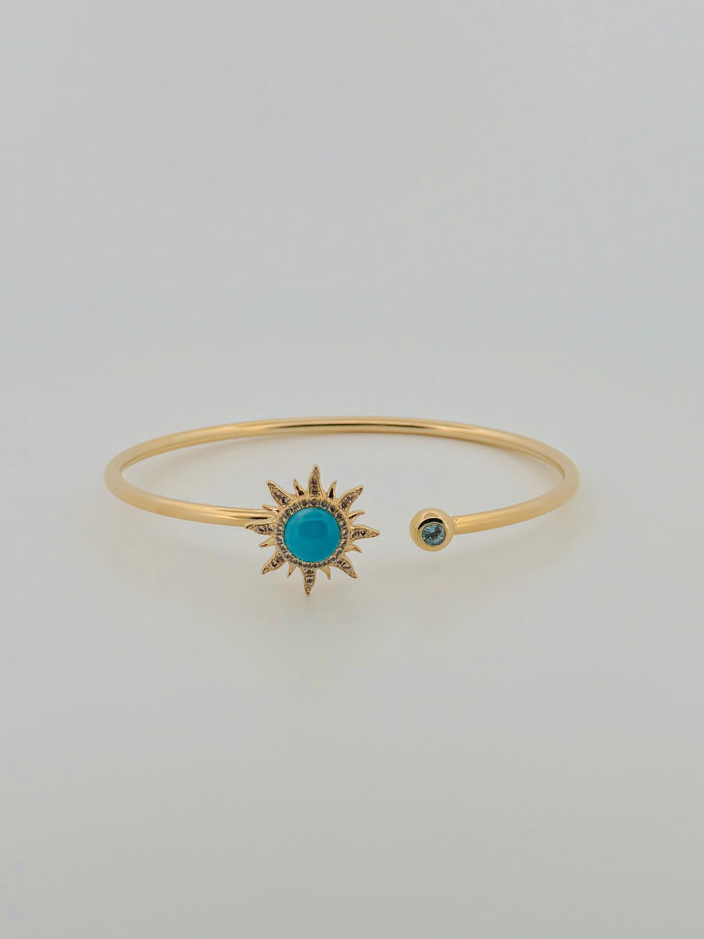 Larimar Sunburst Bangle
