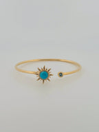 Larimar Sunburst Bangle