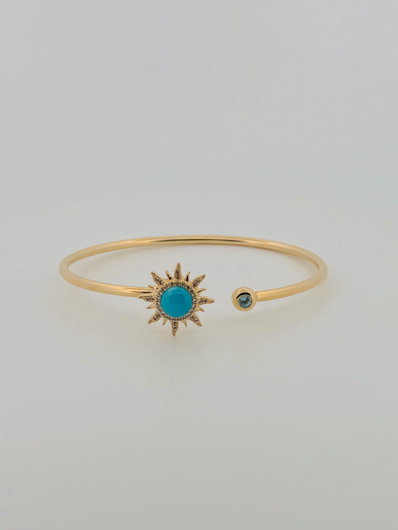 Larimar Sunburst Bangle