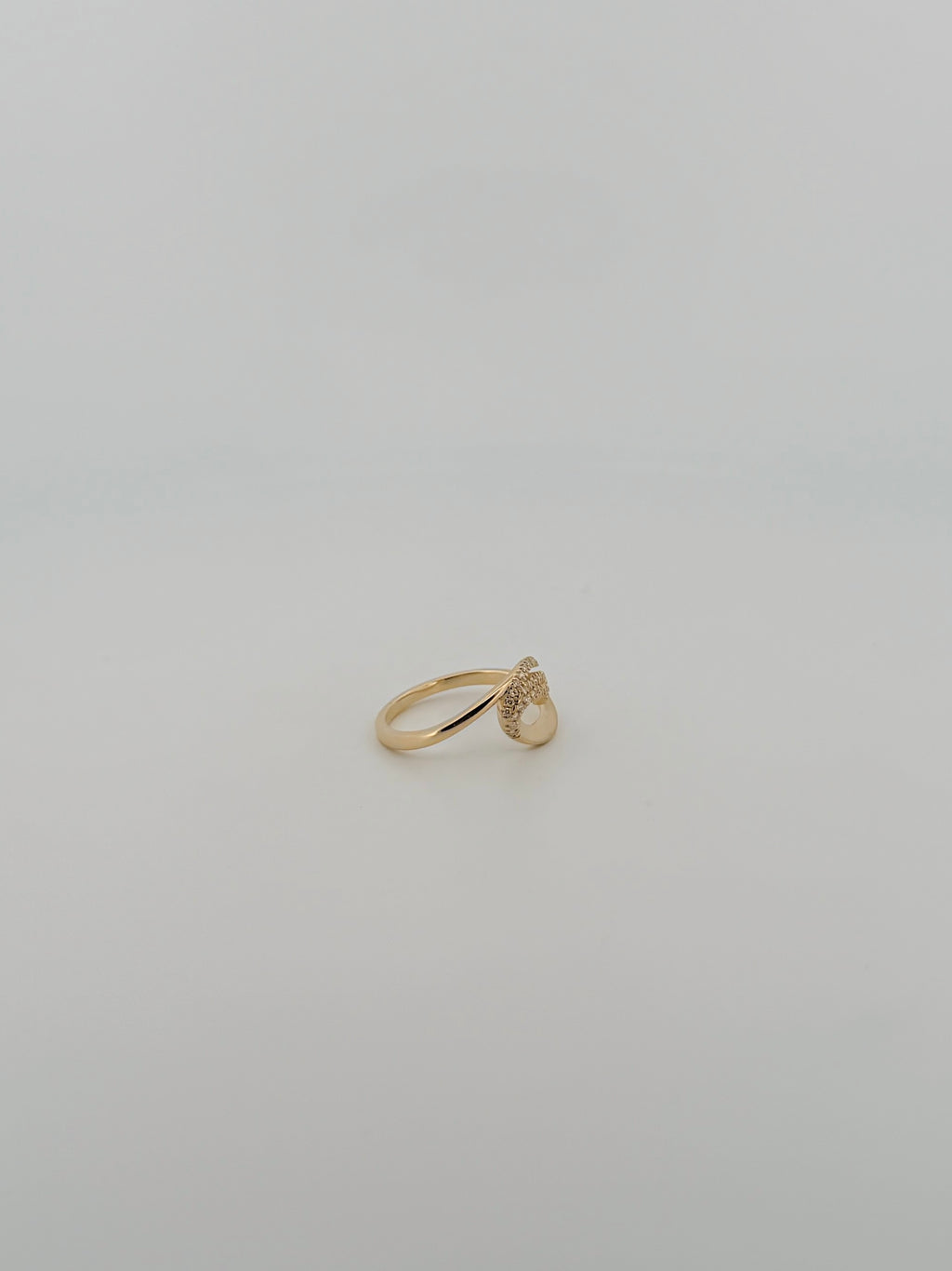 Diamond Wave Ring - Brushed 14kt Gold - Preorder
