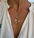 Pave Starfish Pendant Necklace
