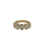 Large Oval Lab Diamond Bezel Ring