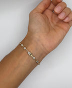 Mixed Shape Bezel Lab Diamond Bracelet