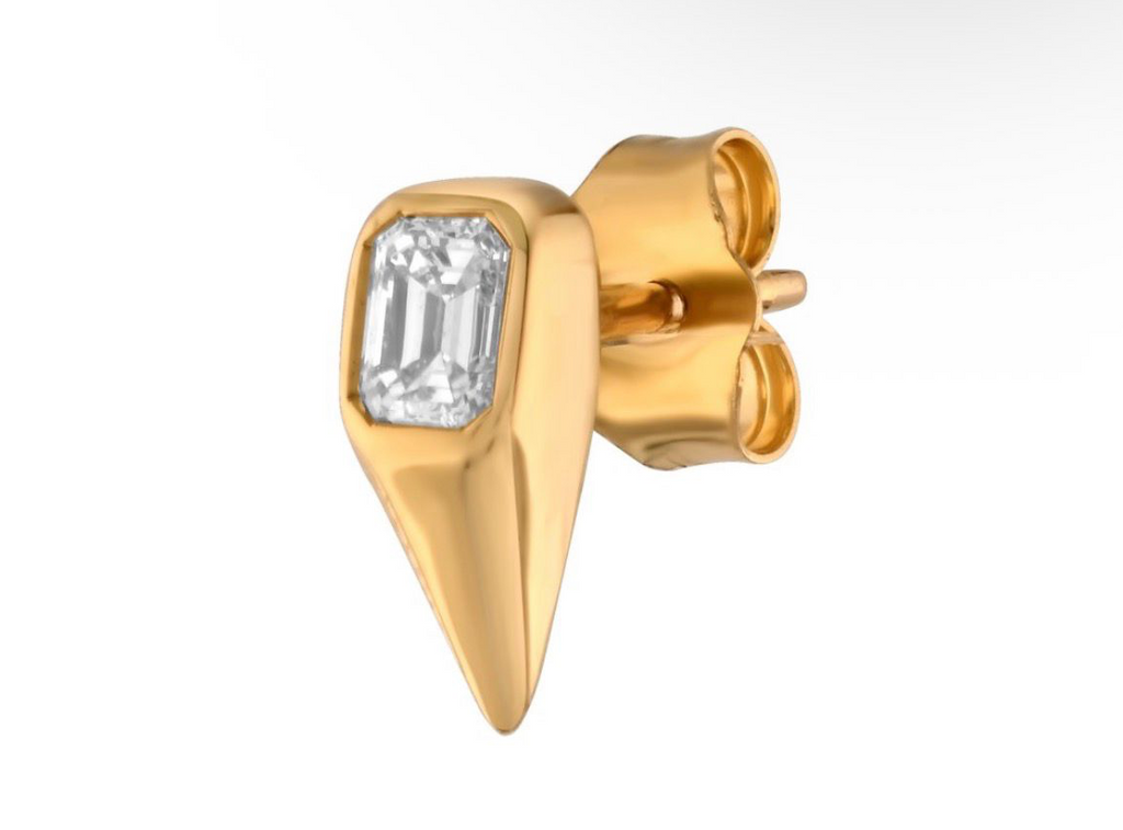 Emerald Cut Spike Studs - PREORDER