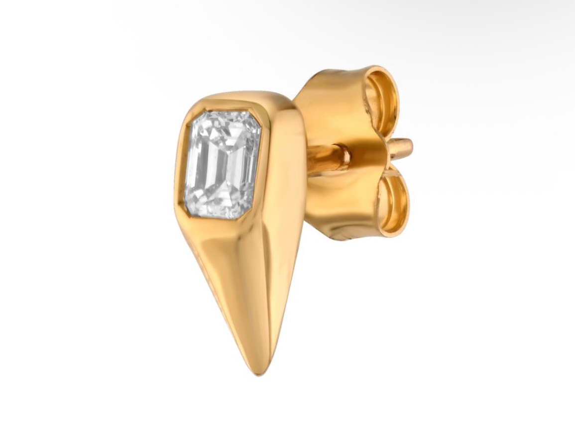 Emerald Cut Spike Studs - PREORDER