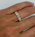 Partial Bezel Round Lab Diamond Ring