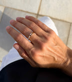 Dainty Diamond Loop Ring