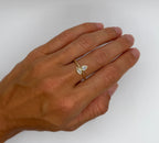 Toi et Moi Vertical Diamond Ring