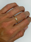 Dainty Oval Bezel Wrap Ring