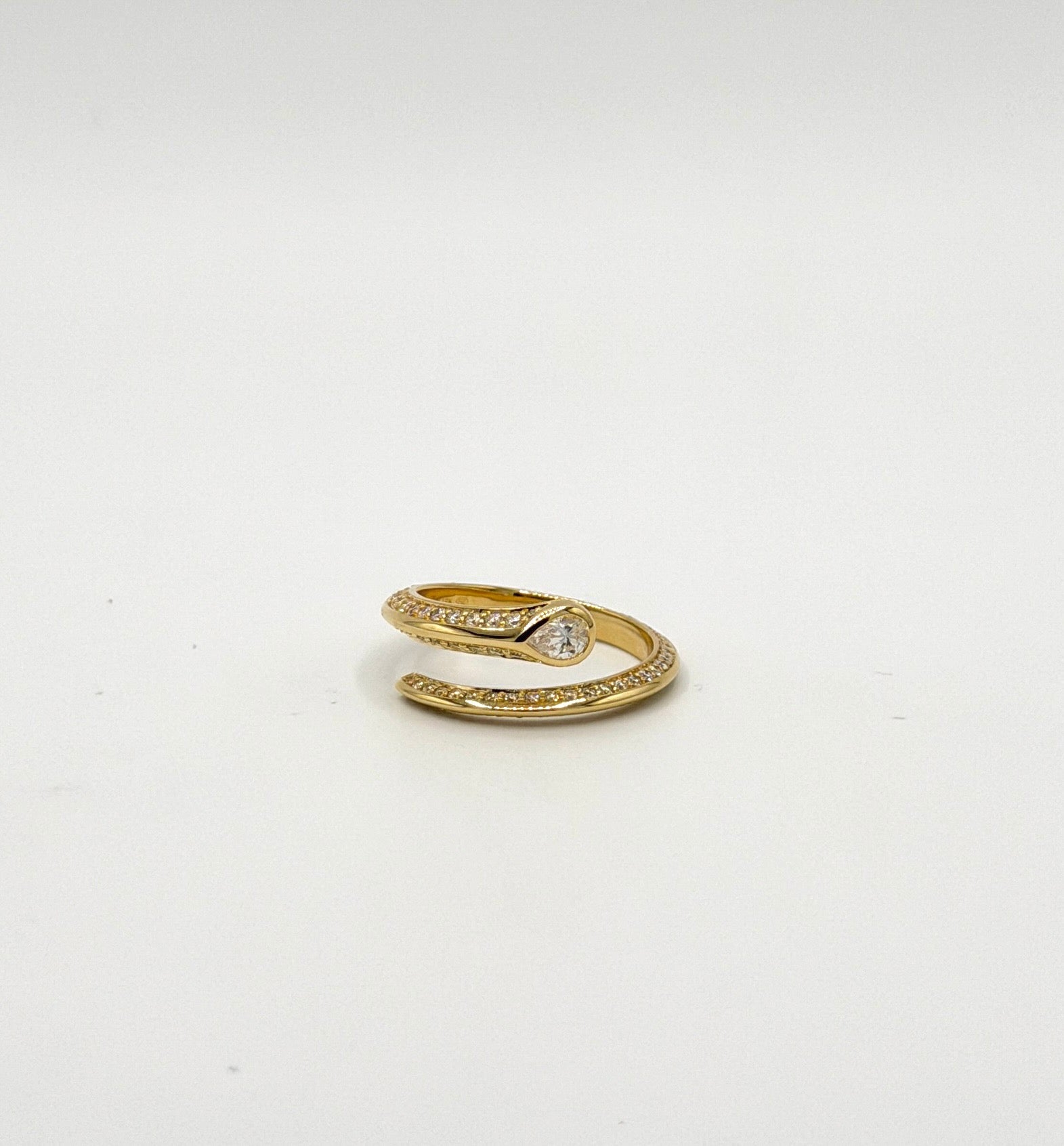 Snake Wrap Diamond Ring