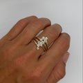 Bubble Bezel Cocktail Ring