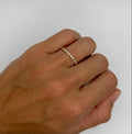 Dainty Round Bezel Diamond Ring