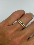 Emerald and Diamond Bezel Ring
