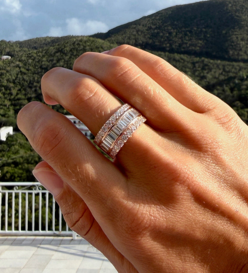 Rose Gold Diamond Cocktail Ring