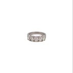 Oval Half Eternity Diamond Ring