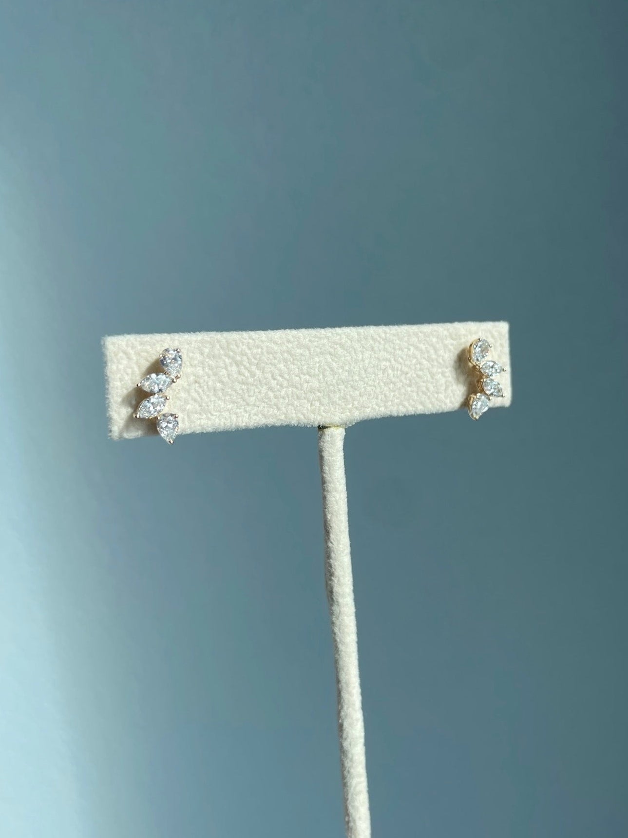Pear-Cut Lab Grown Diamond Stud Earrings - PREORDER
