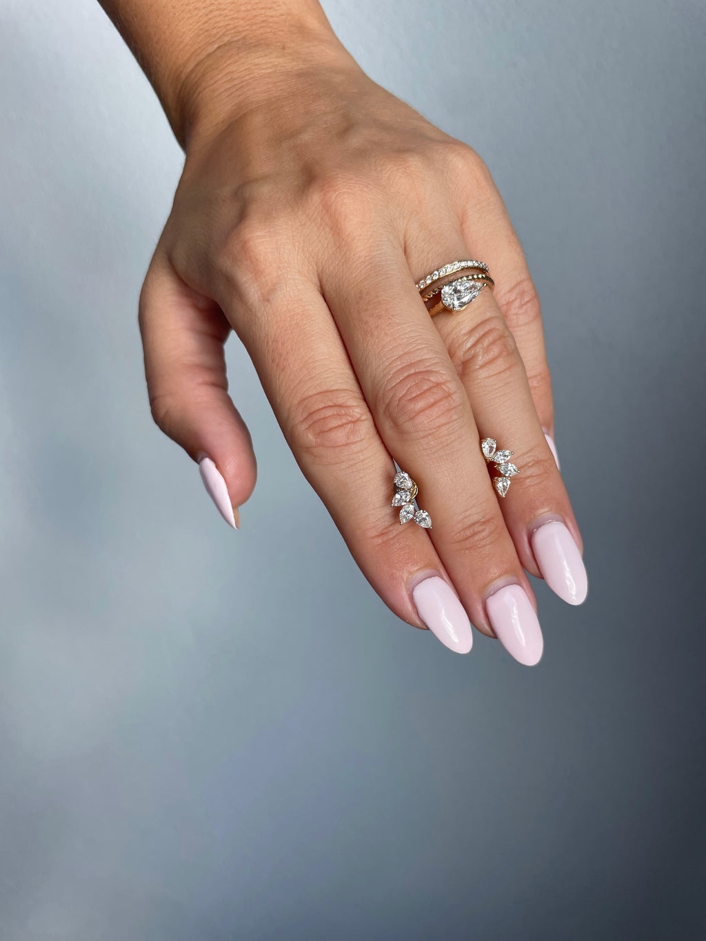 Pear-Cut Lab Grown Diamond Stud Earrings - PREORDER