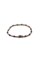 Ruby and Diamond Tennis Bracelet
